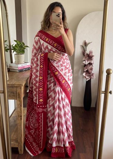 Vastrangan cotton ikkat office wear sarees - corporate collection